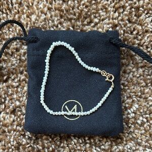 Mejuri Micro Pearl Bracelet